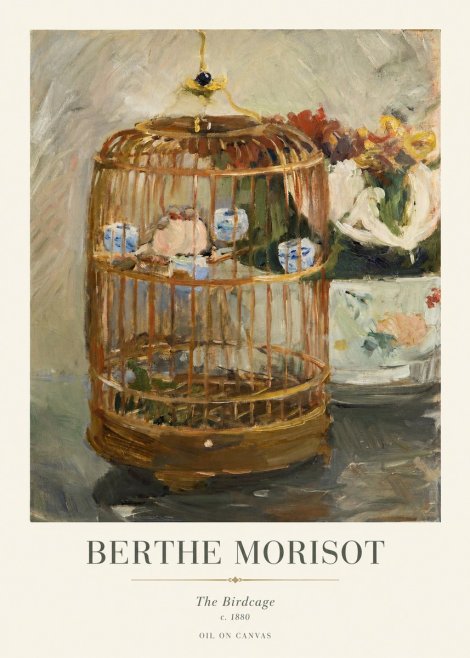Berthe Morisot The Birdcage I No1 - Juliste