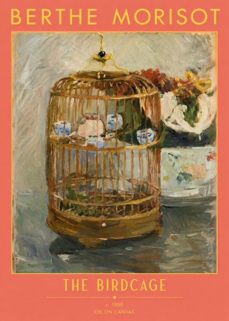 Berthe Morisot The Birdcage I No2 - Juliste