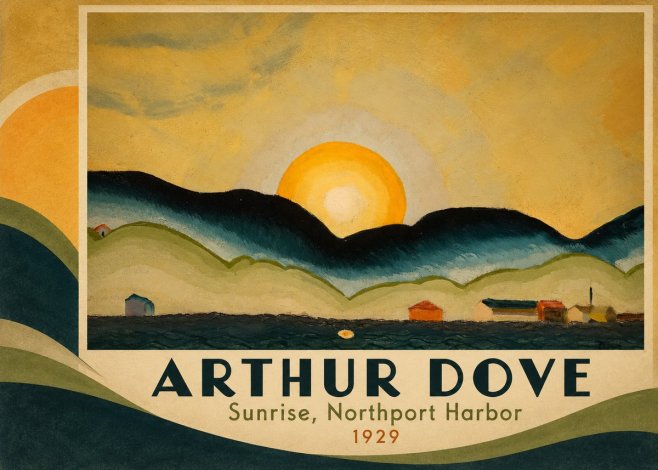 Arthur Dove Sunrise, Northport Harbor No2 - Juliste