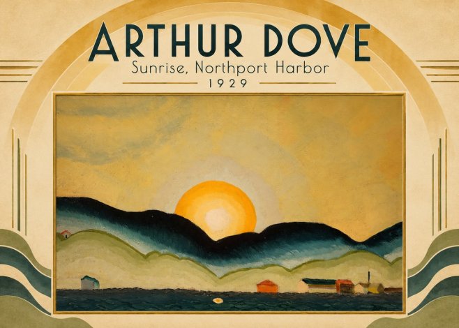Arthur Dove Sunrise, Northport Harbor No6 - Juliste