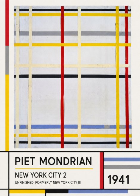 Piet Mondrian New York City 2 No1 - Juliste