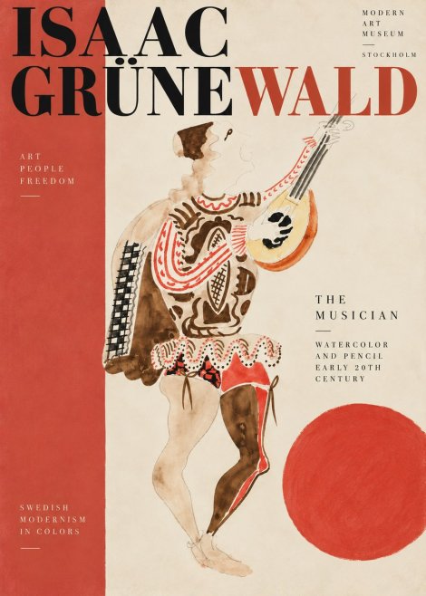 Isaac Grünewald The Lute Player No5 - Juliste