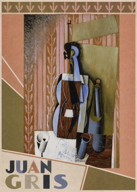 Juan Gris Still Life with Mandolin No6 - Juliste