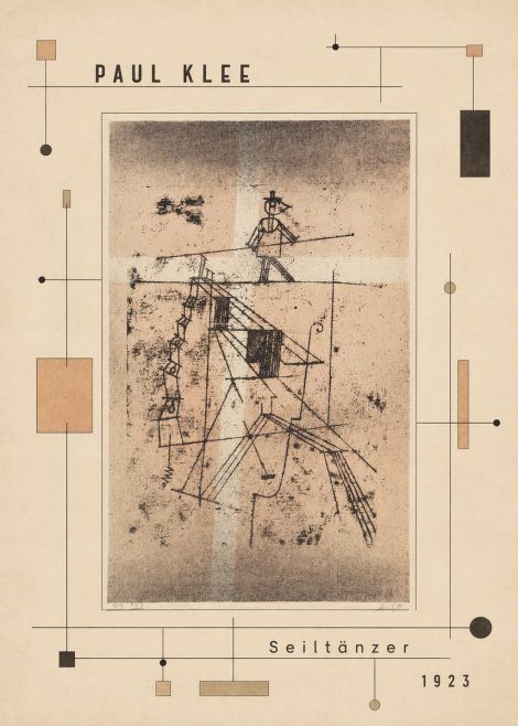 Paul Klee Seiltänzer II No5 - Juliste