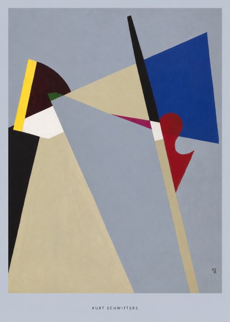 Kurt Schwitters Abstract Composition No6 - Juliste