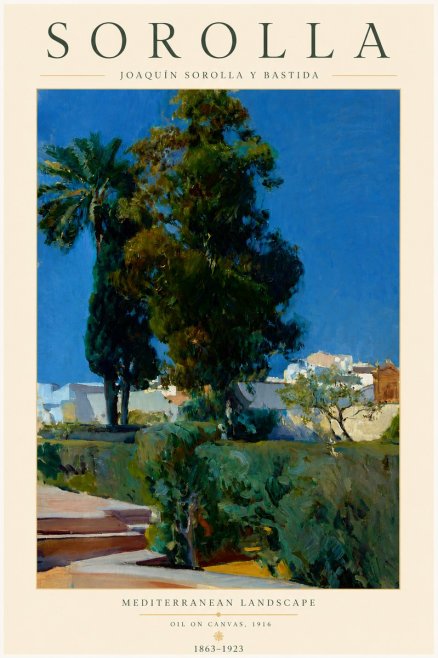Sorolla Mediterranean Landscape No3 - Juliste