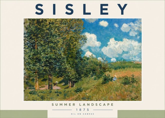 Sisley Summer Landscape No2 - Juliste