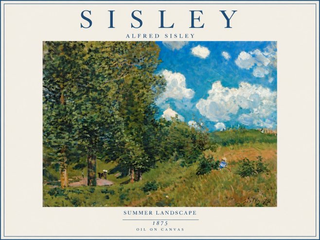 Sisley Summer Landscape No6 - Juliste