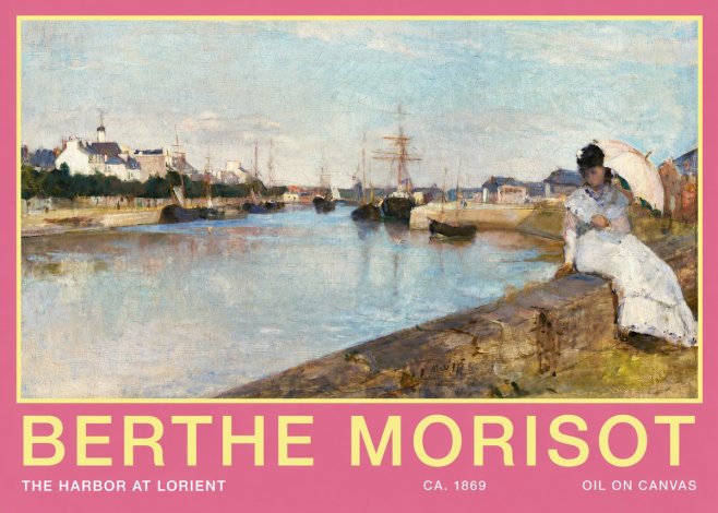 Berthe Morisot The Harbor at Lorient No2 - Juliste