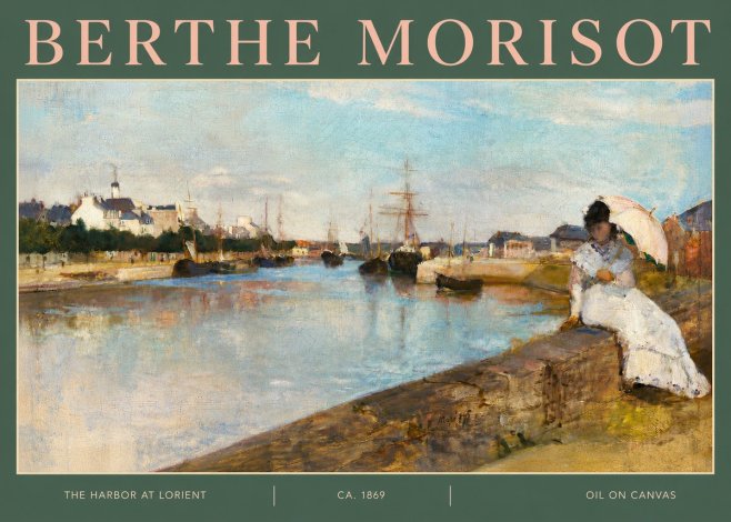 Berthe Morisot The Harbor at Lorient No4 - Juliste