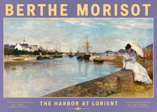 Berthe Morisot The Harbor at Lorient No5 - Juliste
