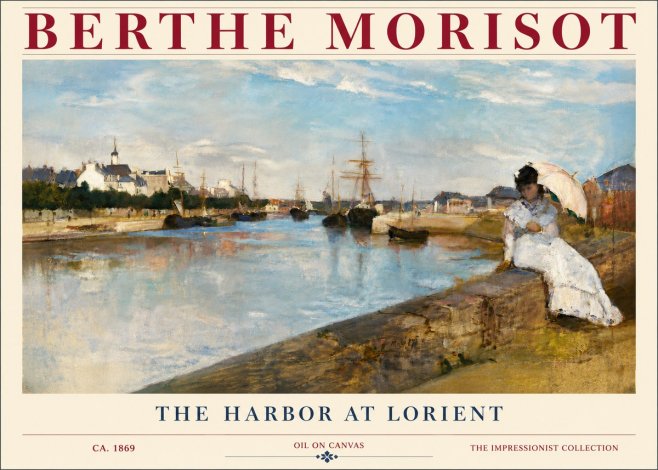 Berthe Morisot The Harbor at Lorient No6 - Juliste
