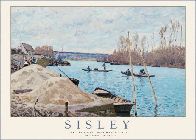 Sisley The Sand Pile, Port-marly No2 - Juliste