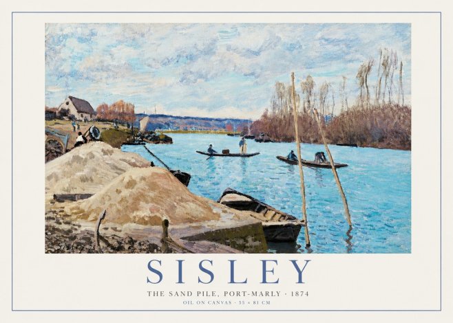 Sisley The Sand Pile, Port-marly No4 - Juliste