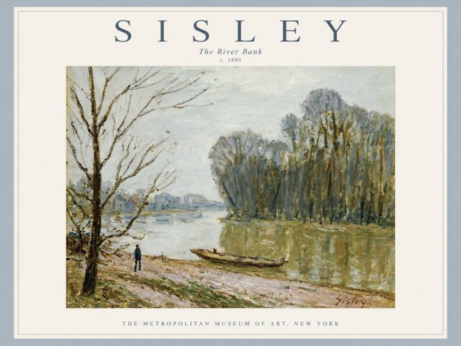 Sisley The River Bank II No2 - Juliste