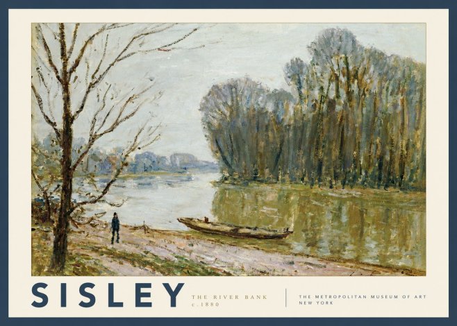 Sisley The River Bank II No3 - Juliste