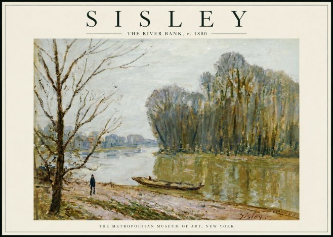 Sisley The River Bank II No6 - Juliste