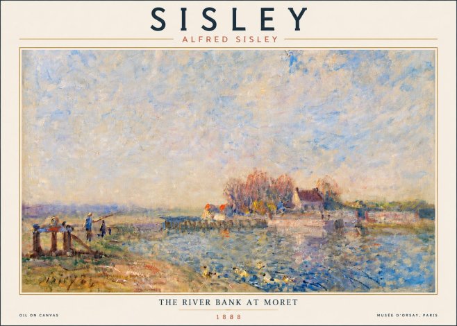 Sisley The River Bank at Moret No4 - Juliste
