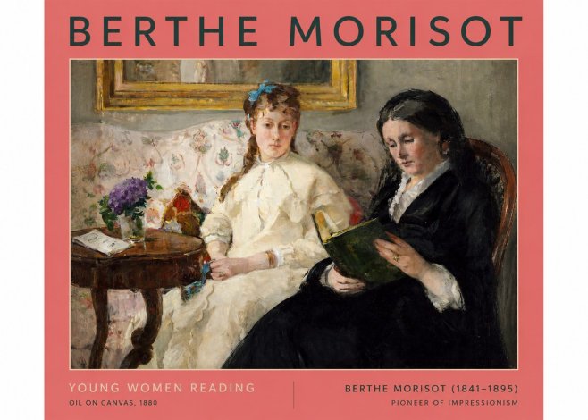 Berthe Morisot Young Women Reading No2 - Juliste