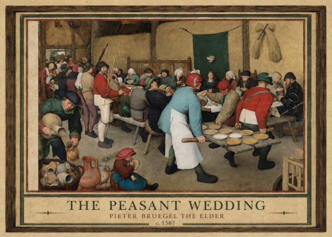Pieter Bruegel The Peasant Wedding II No1 - Juliste