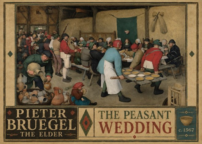 Pieter Bruegel The Peasant Wedding II No2 - Juliste