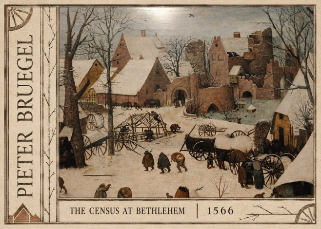 Pieter Bruegel The Census at Bethlehem I No2 - Juliste