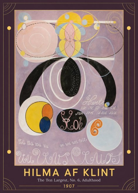 Hilma af Klint The Ten Largest, No. 6, Adulthood No1 - Juliste