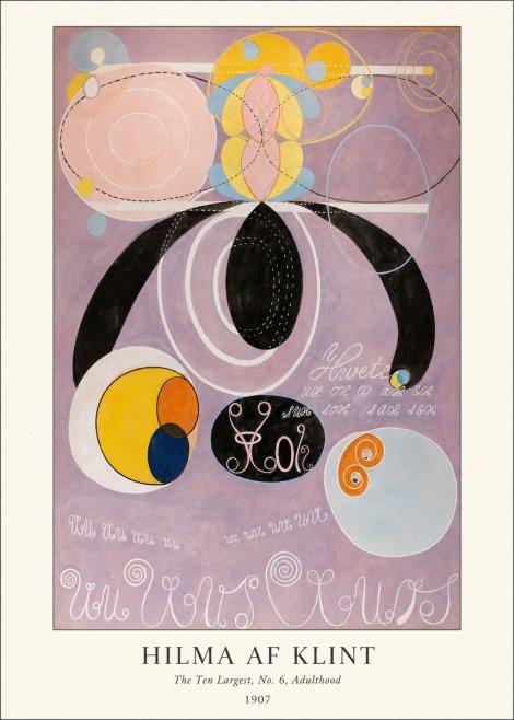 Hilma af Klint The Ten Largest, No. 6, Adulthood No4 - Juliste