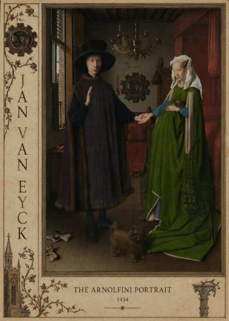 Jan van Eyck The Arnolfini Portrait II No2 - Juliste