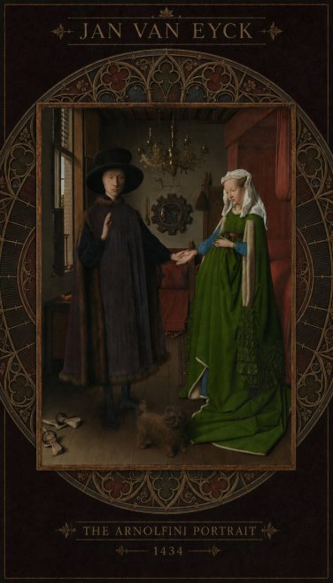 Jan van Eyck The Arnolfini Portrait II No6 - Juliste