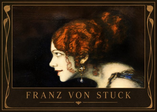 Franz von Stuck Head of a Woman No2 - Juliste