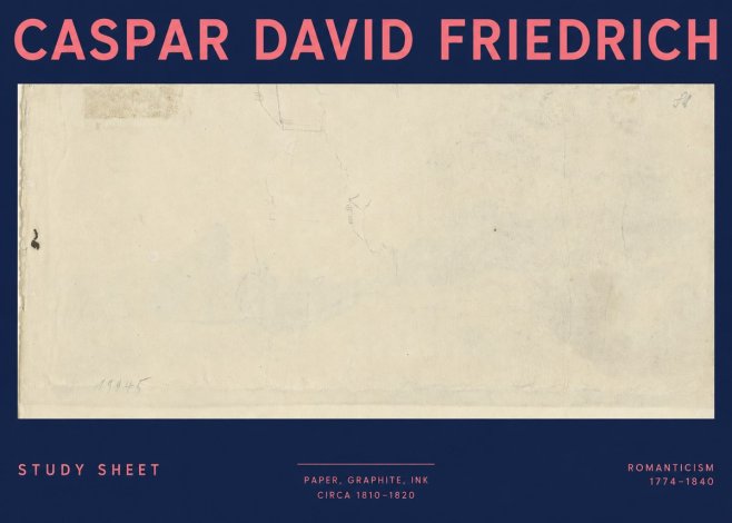 Caspar David Friedrich Study Sheet No3 - Juliste
