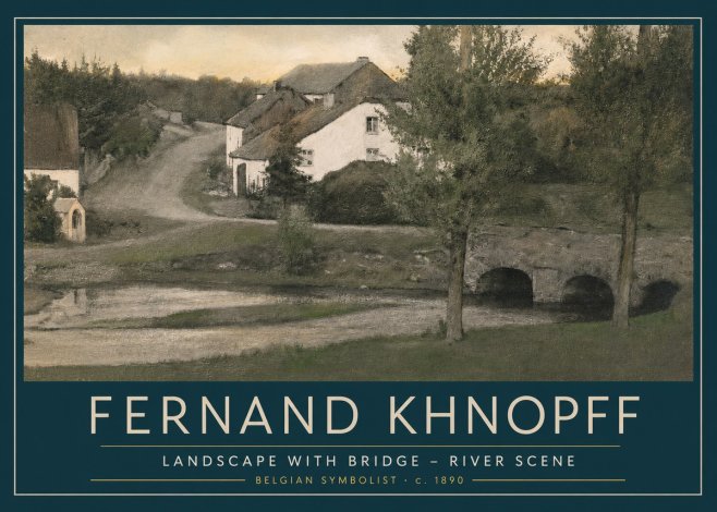 Fernand Khnopff Bridge at Froidmont No5 - Juliste
