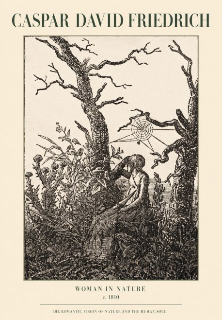 Caspar David Friedrich Woman in Nature No1 - Juliste