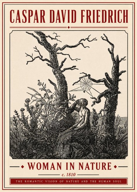 Caspar David Friedrich Woman in Nature No5 - Juliste