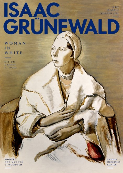 Isaac Grünewald The Woman in White No4 - Juliste