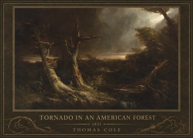 Thomas Cole Tornado in an American Forest No1 - Juliste