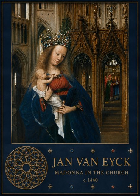 Jan van Eyck Madonna in the Church I No5 - Juliste