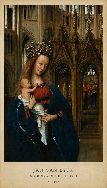 Jan van Eyck Madonna in the Church I No6 - Juliste