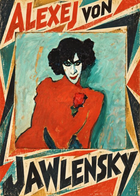 Alexej von Jawlensky Woman with Red Rose No5 - Juliste