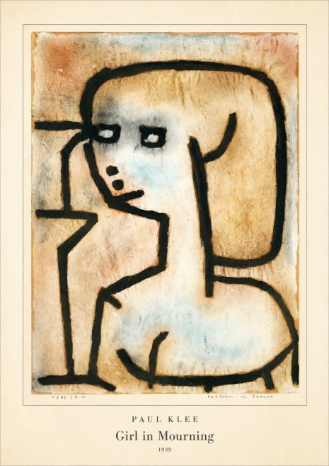 Paul Klee Girl in Mourning No4 - Juliste