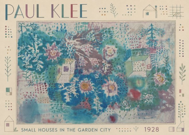 Paul Klee Small Houses in the Garden City No2 - Juliste
