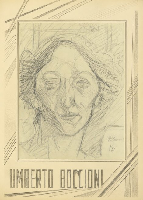 Umberto Boccioni Head of a Woman No1 - Juliste