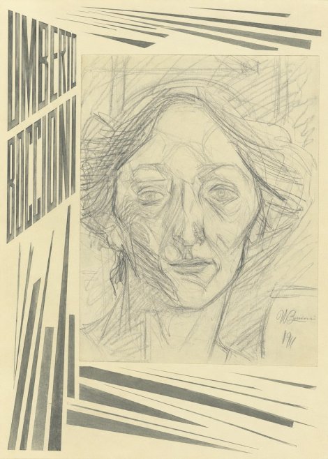 Umberto Boccioni Head of a Woman No4 - Juliste