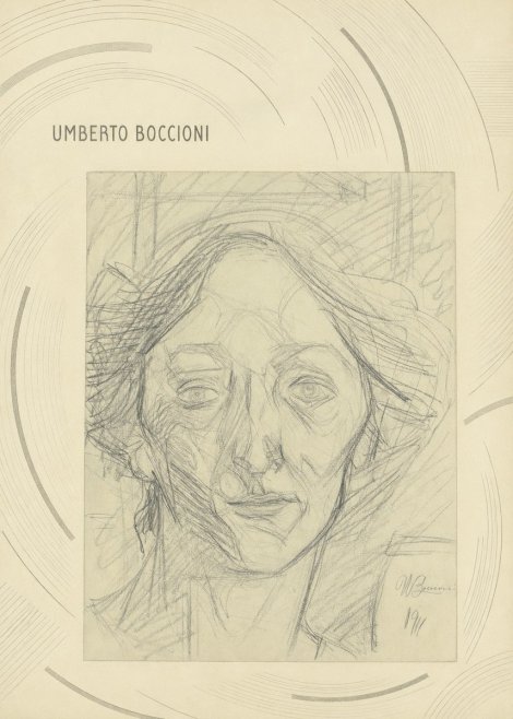 Umberto Boccioni Head of a Woman No6 - Juliste