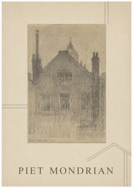Piet Mondrian House Study No1 - Juliste