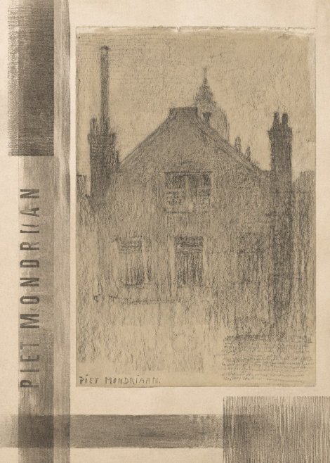 Piet Mondrian House Study No4 - Juliste