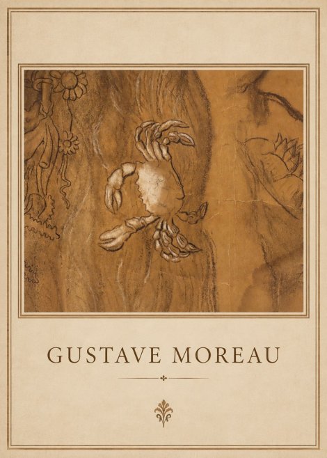 Gustave Moreau Crab Study No1 - Juliste