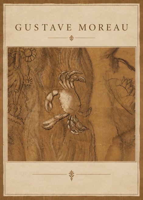 Gustave Moreau Crab Study No2 - Juliste