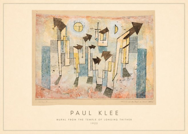 Paul Klee Mural from the Temple of Longing Thither No4 - Juliste